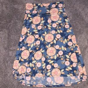 Lularoe Azure Floral Skirt